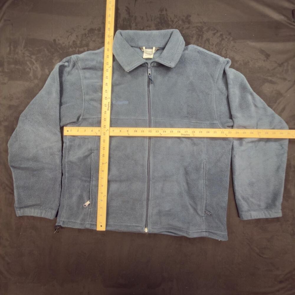 Columbia Mens L Fleece Jacket Steel Gray Full Zip Outdoor